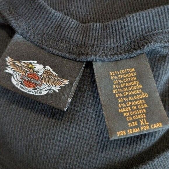 Harley Davidson Emo Y2k Biker Retro Baby Tee - Picture 4 of 4